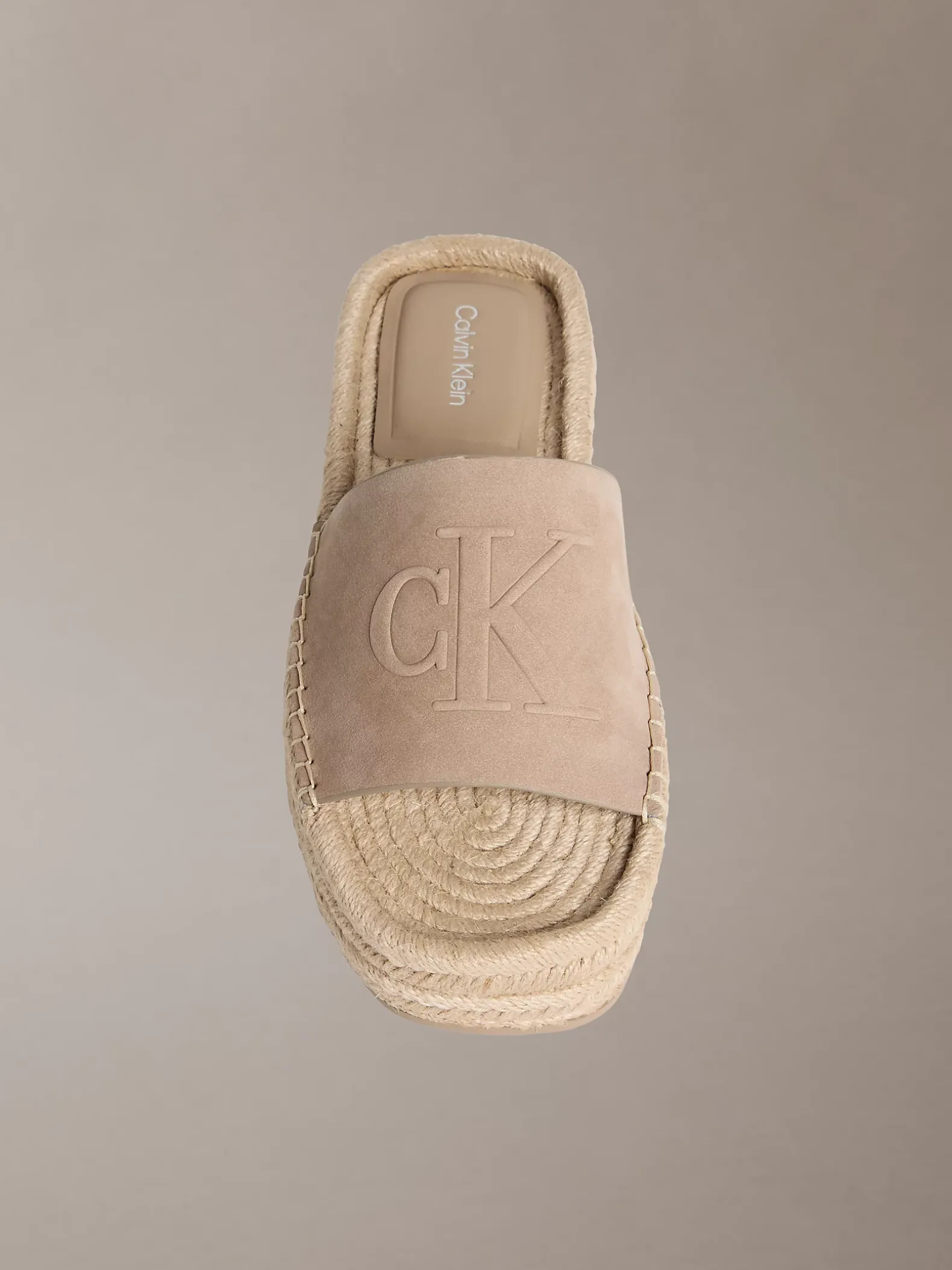 Ebeth - Espadrilles sliders met plateauzool
