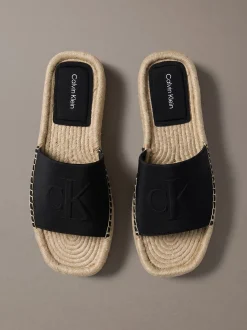 Ebeth - Espadrilles sliders met plateauzool
