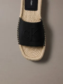 Ebeth - Espadrilles sliders met plateauzool