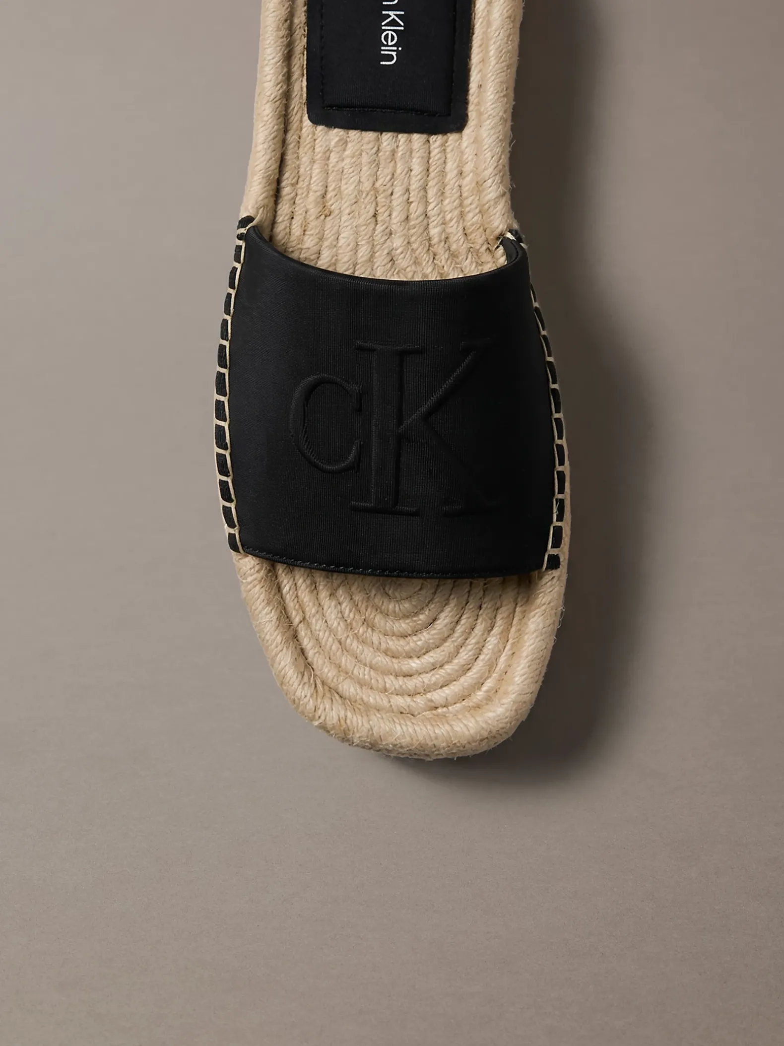 Ebeth - Espadrilles sliders met plateauzool