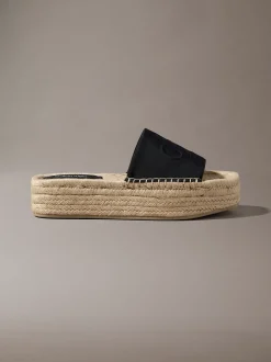 Ebeth - Espadrilles sliders met plateauzool