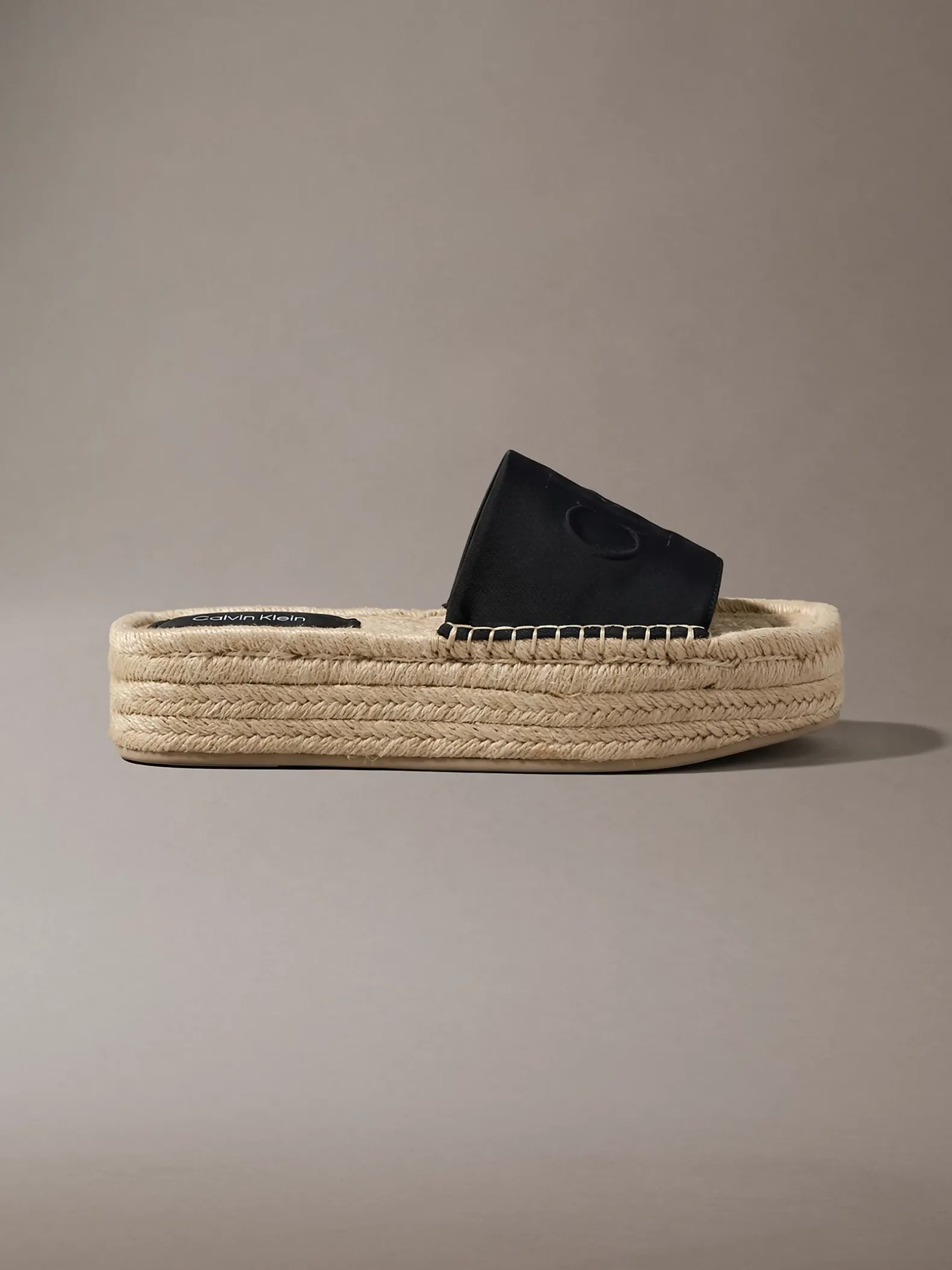 Ebeth - Espadrilles sliders met plateauzool