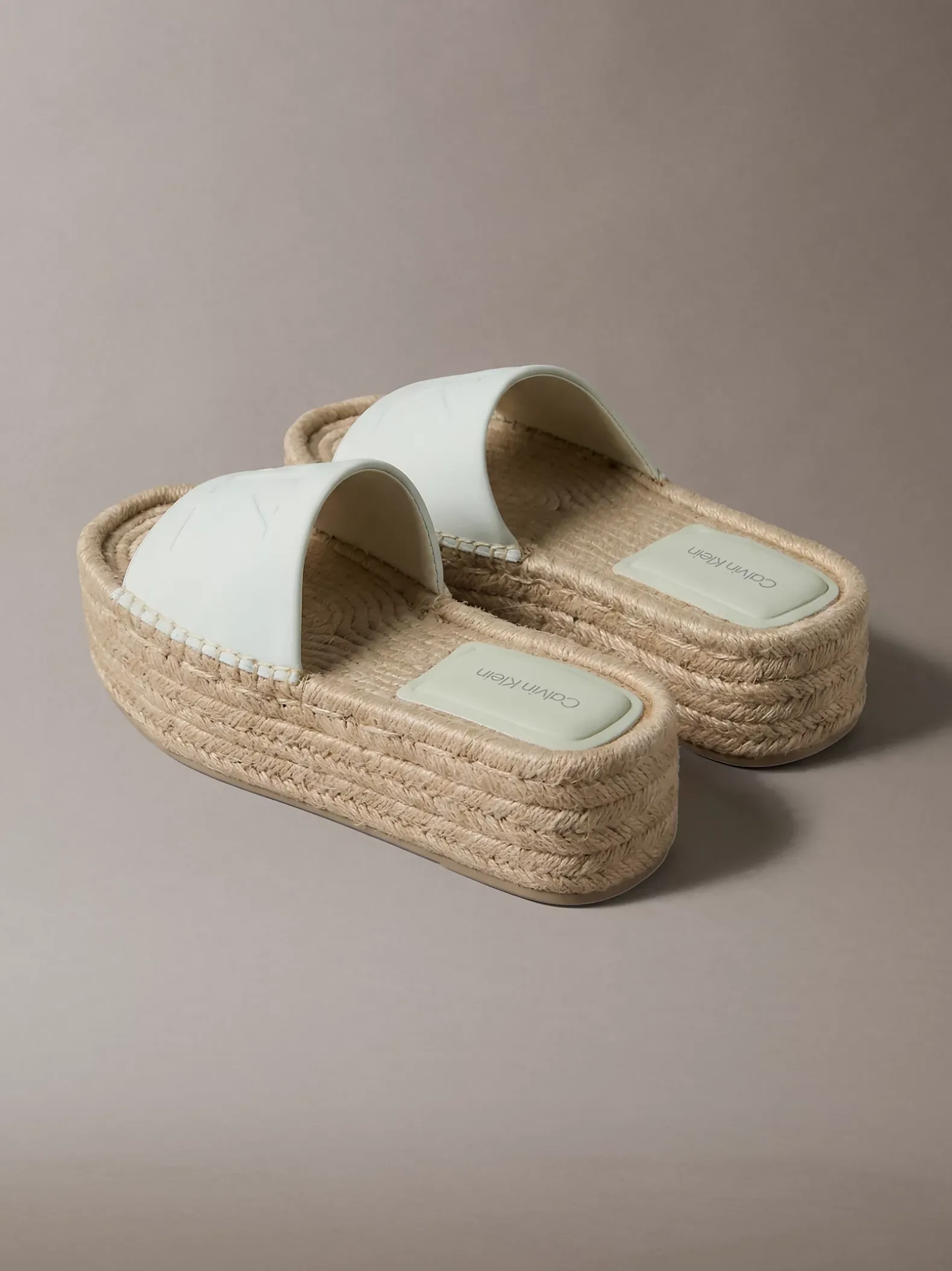 Ebeth - Espadrilles sliders met plateauzool
