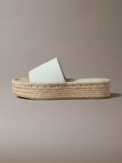 Ebeth - Espadrilles sliders met plateauzool