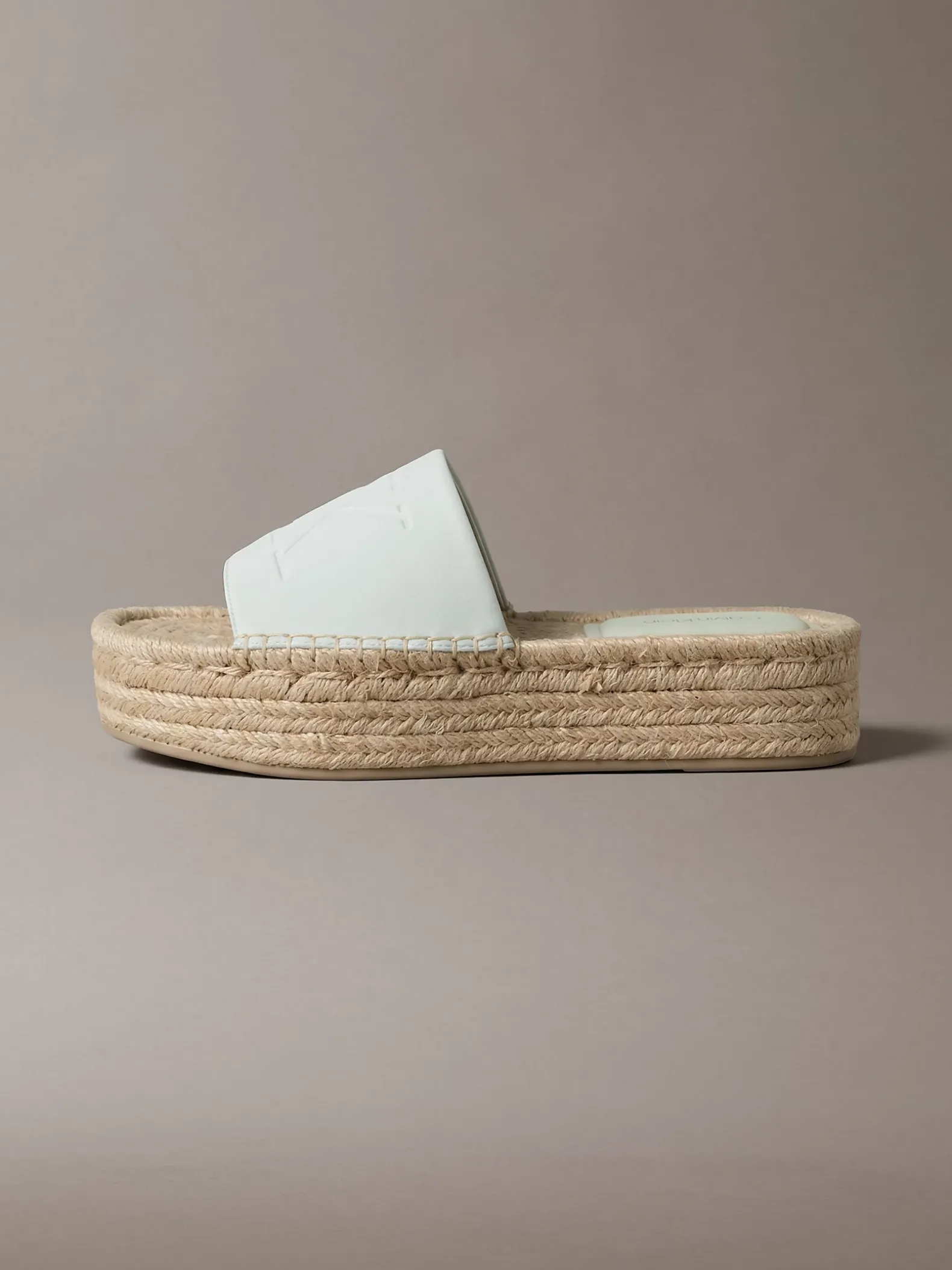 Ebeth - Espadrilles sliders met plateauzool