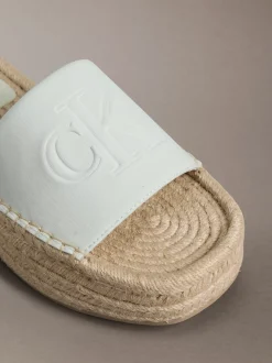 Ebeth - Espadrilles sliders met plateauzool