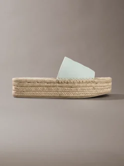 Ebeth - Espadrilles sliders met plateauzool