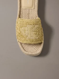 Ebeth - Espadrilles sliders met plateauzool