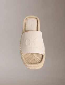 Ebeth - Espadrilles sliders met plateauzool