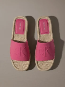 Ebeth - Espadrilles sliders met plateauzool