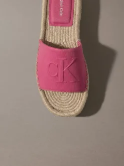 Ebeth - Espadrilles sliders met plateauzool