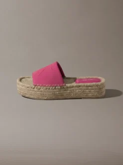 Ebeth - Espadrilles sliders met plateauzool
