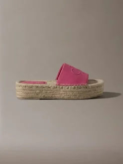 Ebeth - Espadrilles sliders met plateauzool