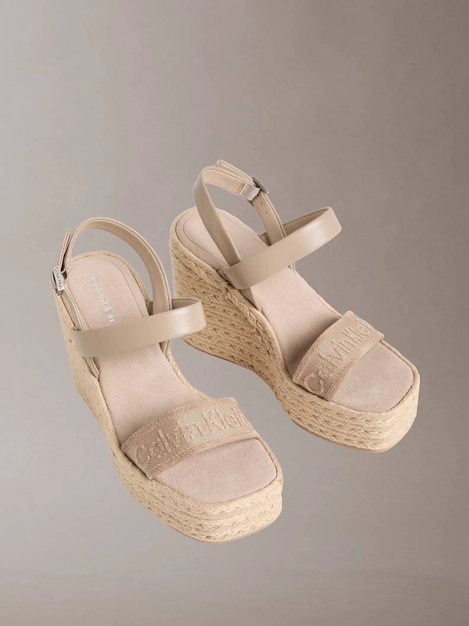 Elisabeth - Espadrilles sandalen met sleehak