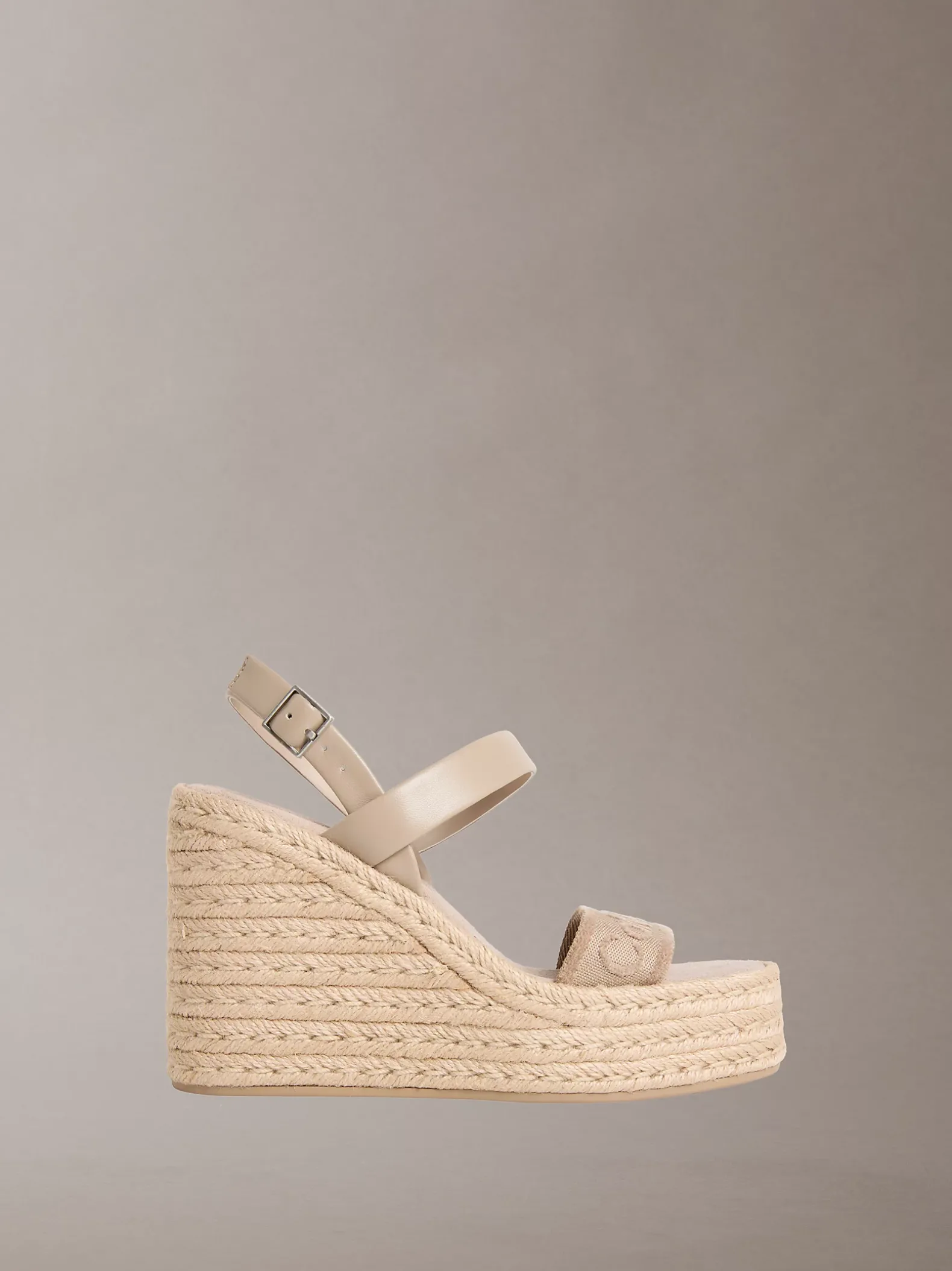 Elisabeth - Espadrilles sandalen met sleehak