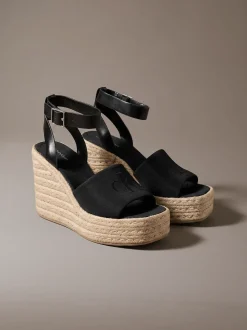 Elisabeth - Espadrilles sandalen met sleehak