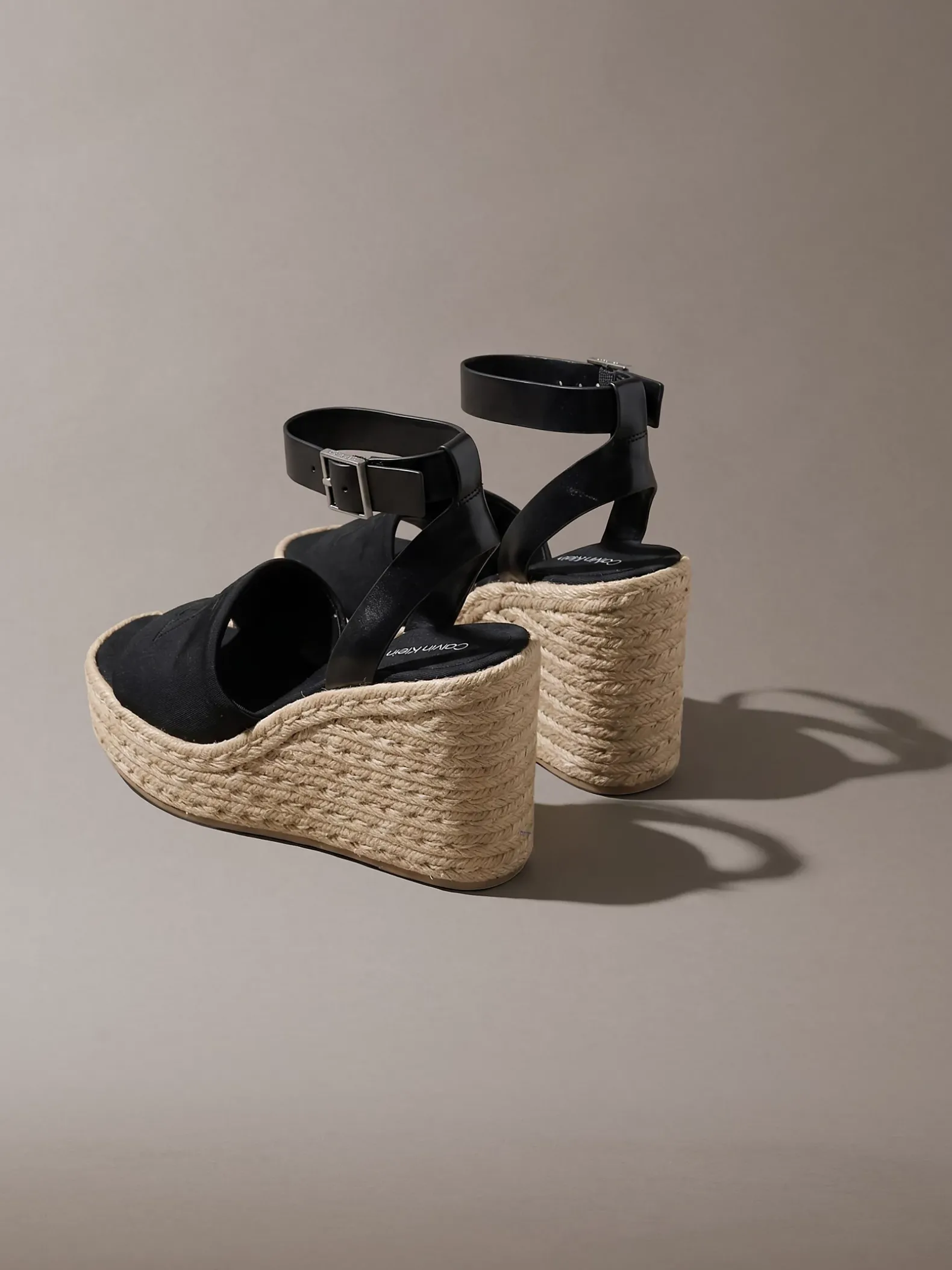 Elisabeth - Espadrilles sandalen met sleehak