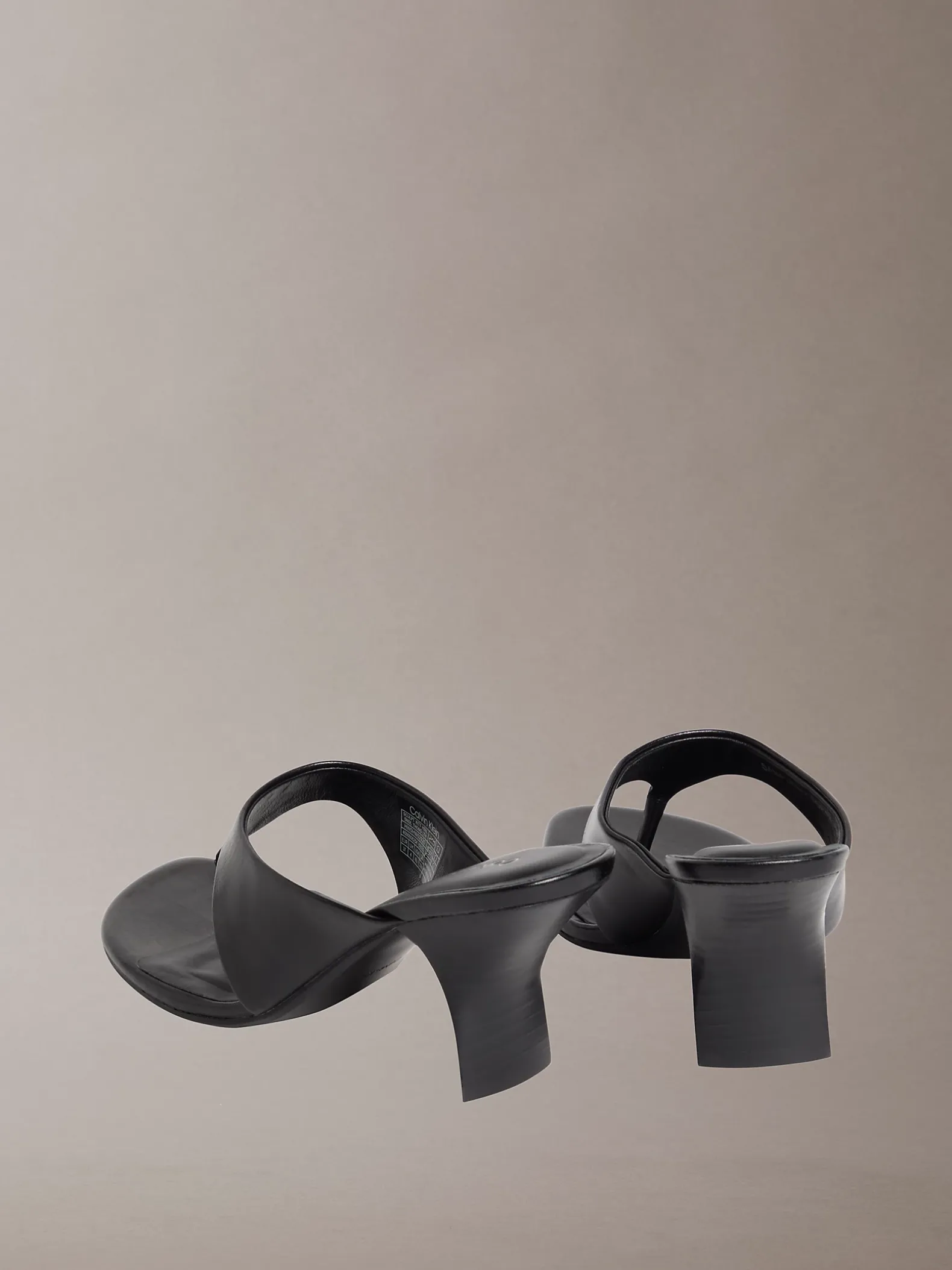 Elisa - Leren sandalen met kitten heel