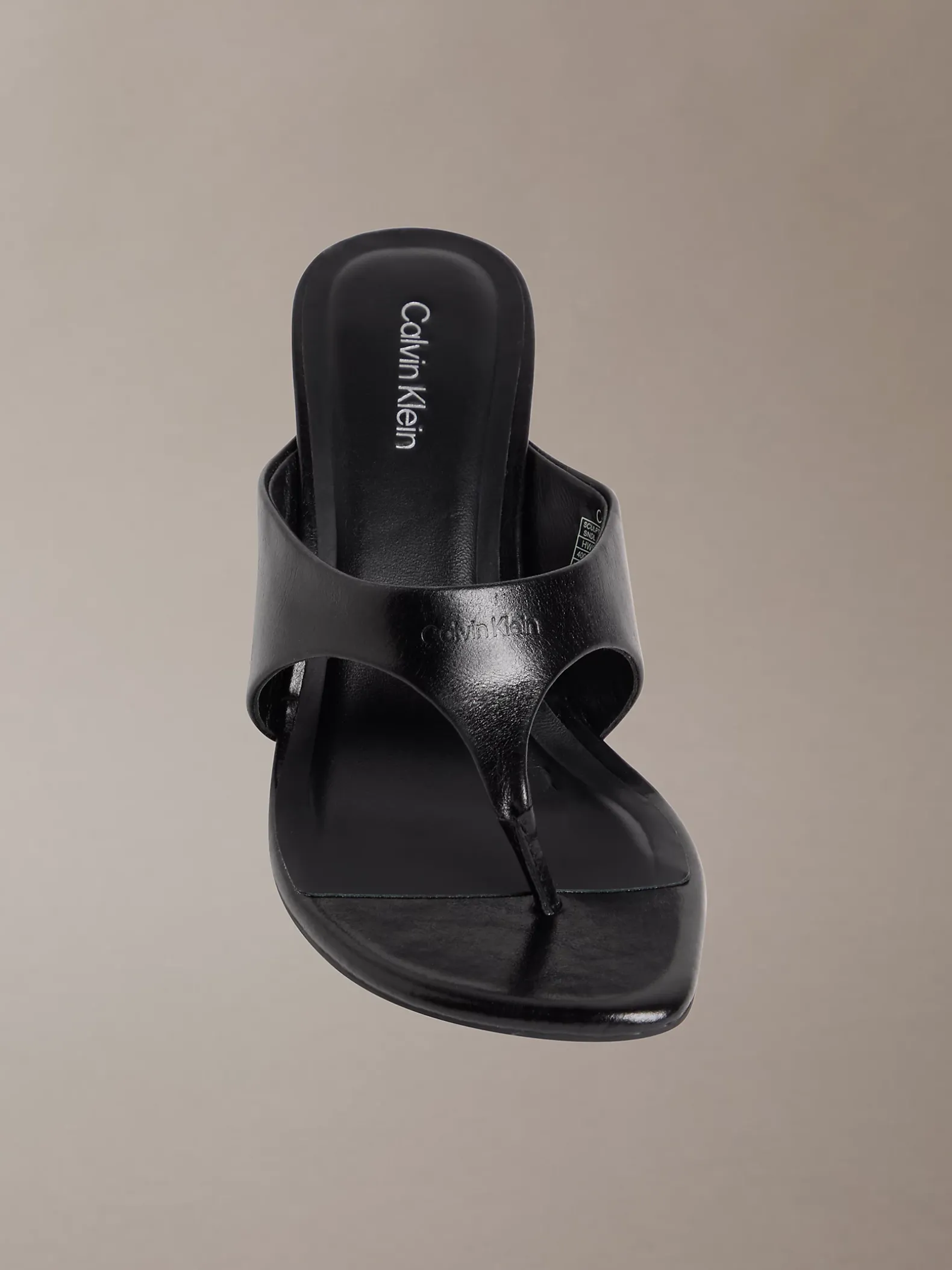 Elisa - Leren sandalen met kitten heel