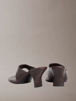 Elisa - Leren sandalen met kitten heel