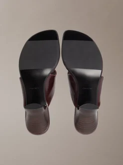 Elisa - Leren sandalen met kitten heel
