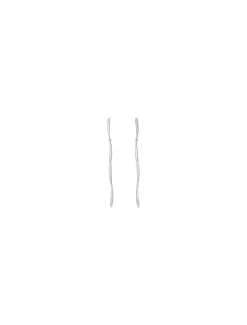 Elongated Drops oorbellen van roestvrij staal
