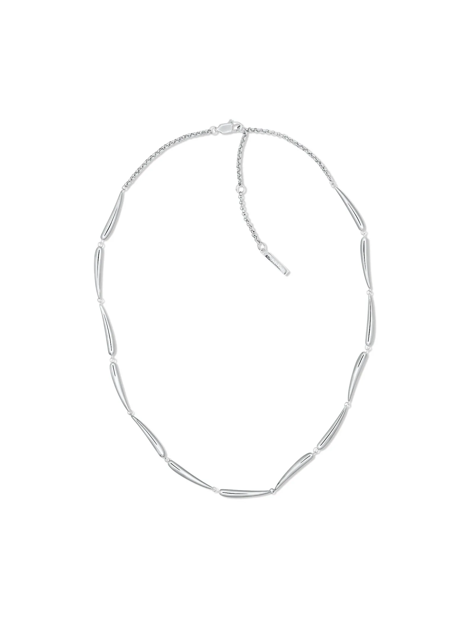 Elongated Drops roestvrijstalen ketting