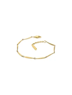 Elongated Drops vergulde stalen armband