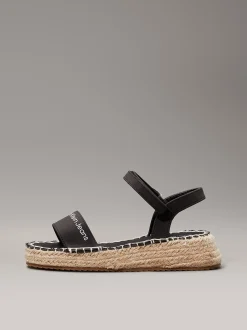 Espadrille sandalen voor kinderen met sleehak