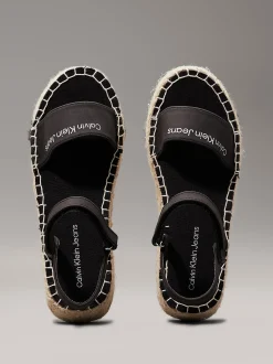 Espadrille sandalen voor kinderen met sleehak
