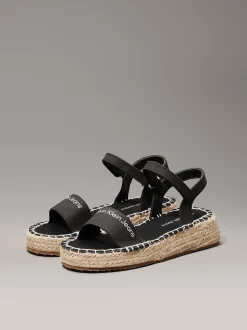 Espadrille sandalen voor kinderen met sleehak