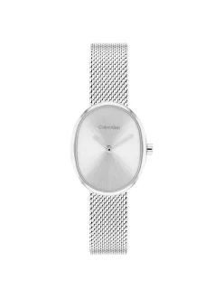 Euphoria roestvrij stalen ovale horloge