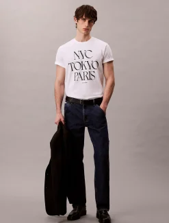 Flagship Cities grafisch T-shirt met relaxte pasvorm