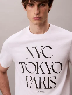 Flagship Cities grafisch T-shirt met relaxte pasvorm