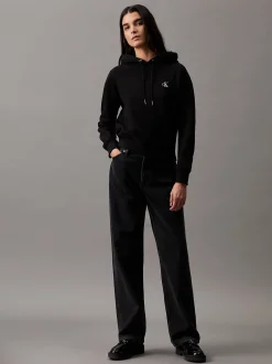Fleece-katoenmix hoodie