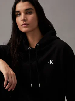 Fleece-katoenmix hoodie