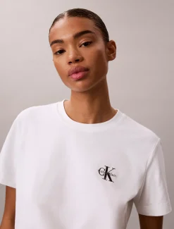 Geborduurd monologo T-shirt