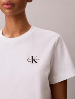 Geborduurd monologo T-shirt