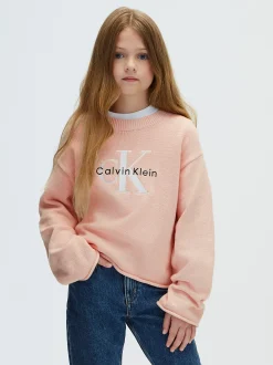 Gebreide trui met logo voor kinderen