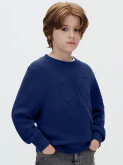 Gebreide trui met logo voor kinderen