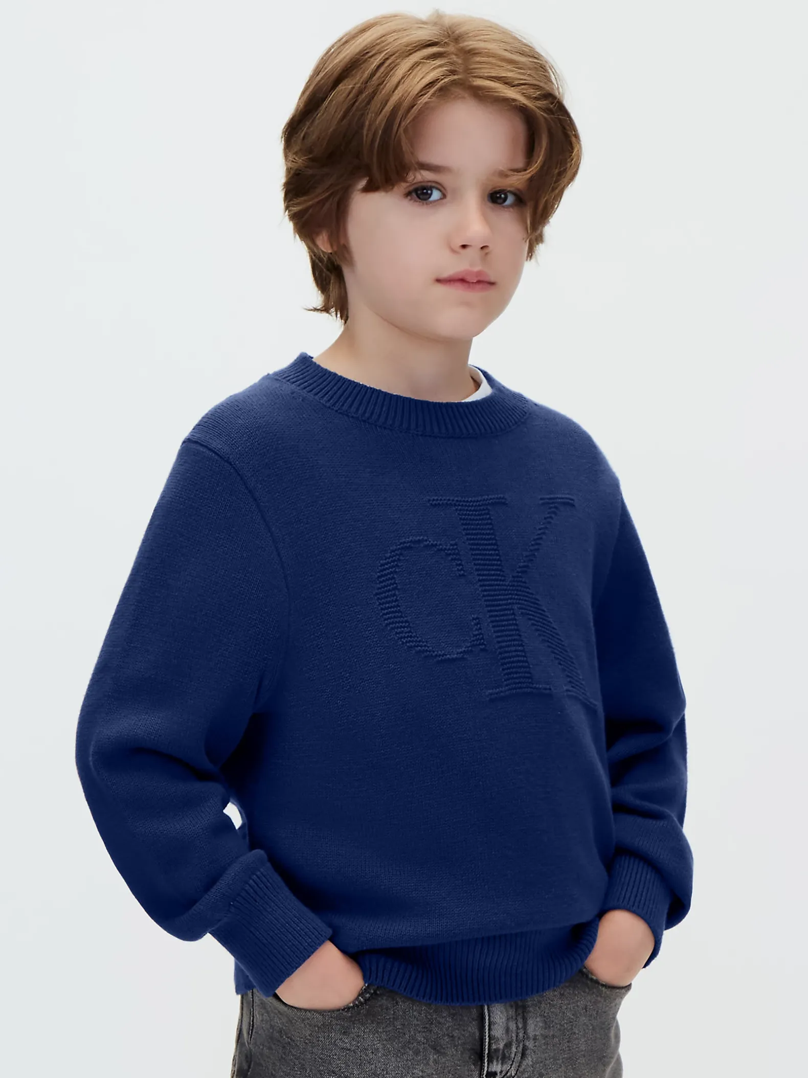 Gebreide trui met logo voor kinderen