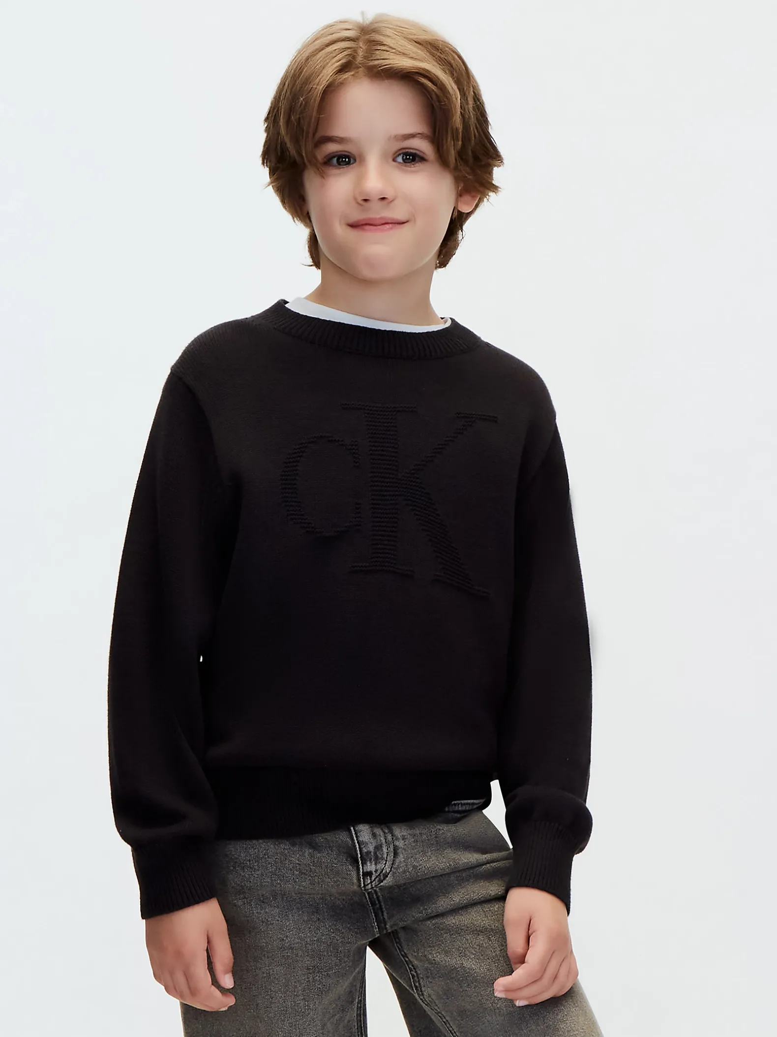 Gebreide trui met logo voor kinderen