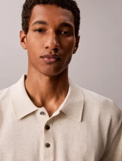 Gebreid poloshirt van Supima-katoen
