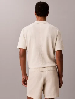 Gebreid poloshirt van Supima-katoen