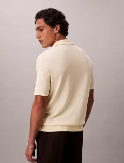 Gebreid poloshirt van Supima-katoen