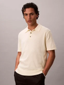 Gebreid poloshirt van Supima-katoen