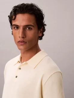 Gebreid poloshirt van Supima-katoen