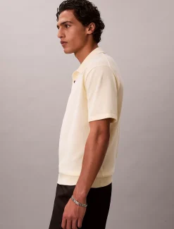 Gebreid poloshirt van Supima-katoen