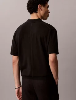 Gebreid poloshirt van Supima-katoen