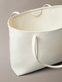 Gecoate kleine tote bag met embleem